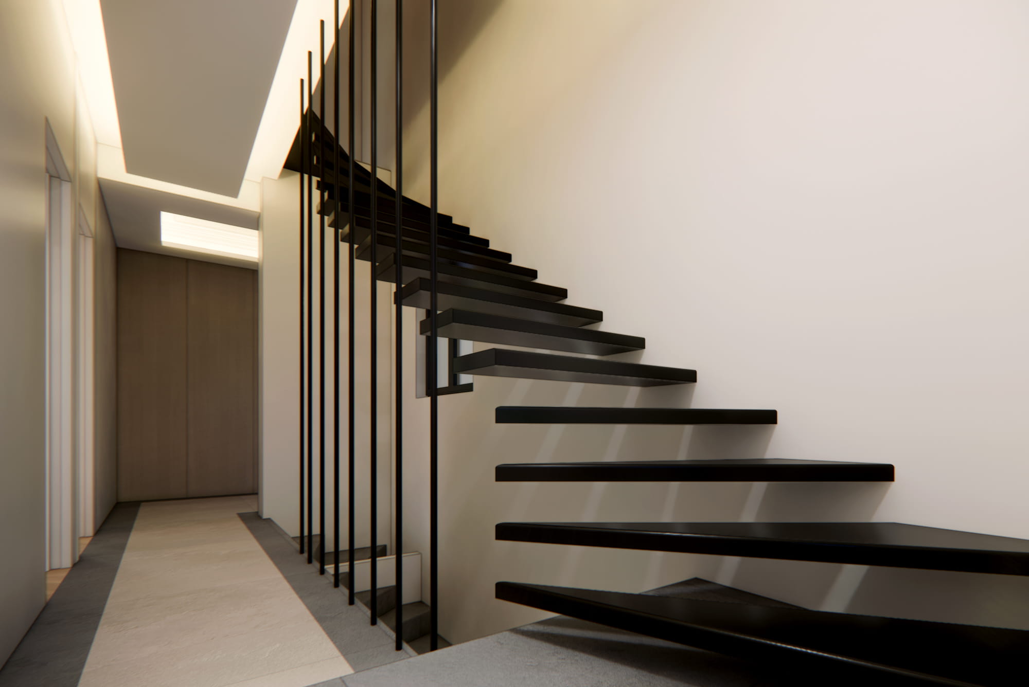 Escalier vers la Mansarde