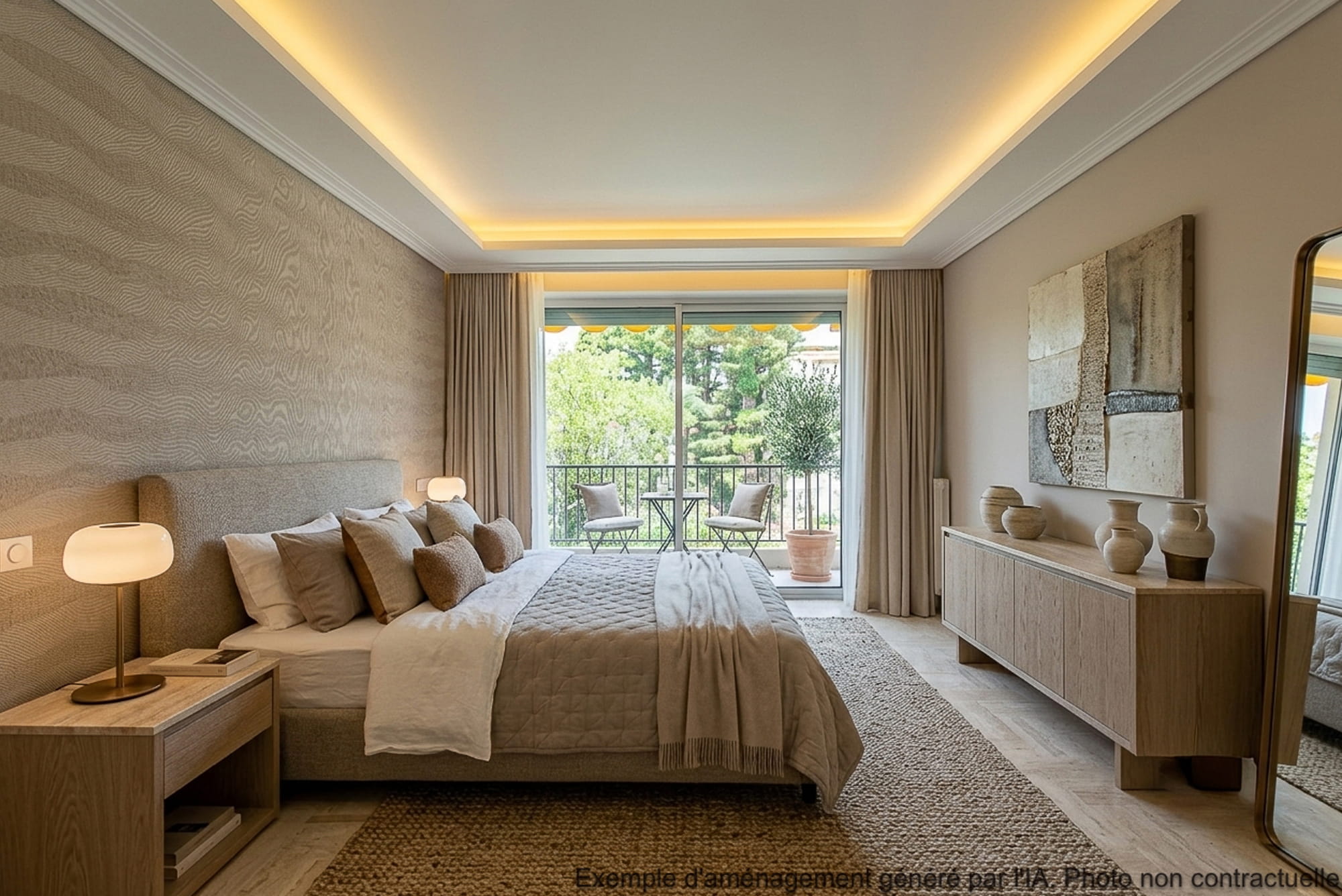 Chambre 02 - Exemple d'aménagement avec l'IA